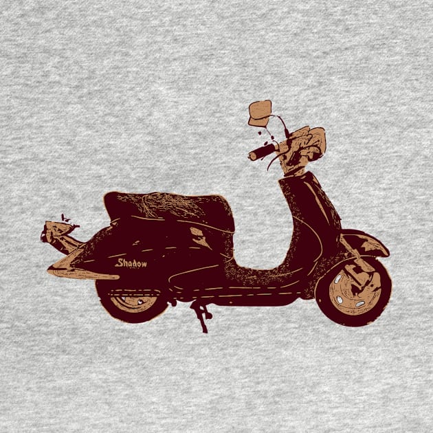 Retro Vintage Scooter by YTdesign